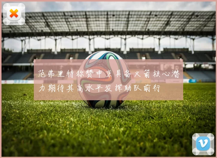 范弗里特称赞申京具备火箭核心潜力期待其高水平发挥助队前行